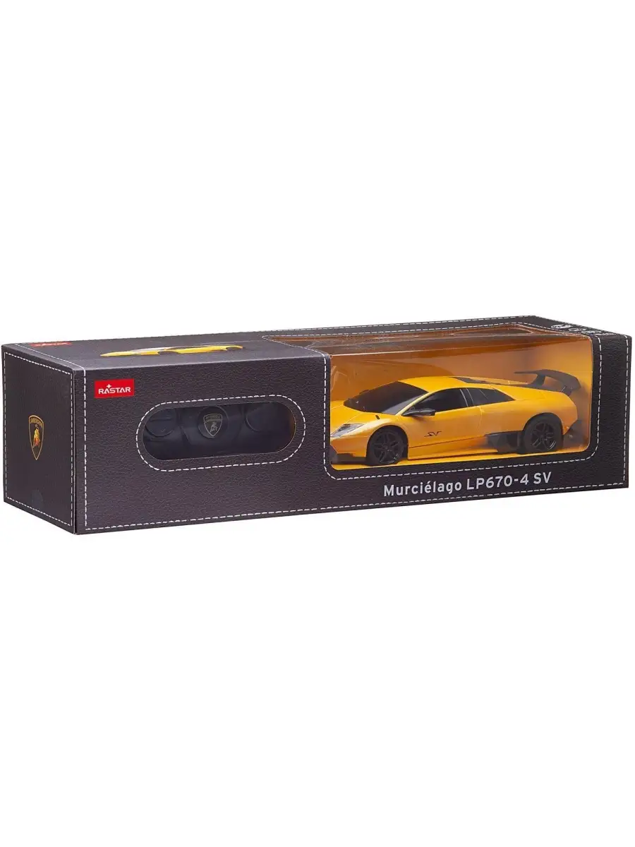 Машина р/у 1:24 Lamboighini Murcielago LP670-4, 26,5х13х11см желтый Rastar  39000Y RASTAR 74341994 купить за 2 190 ₽ в интернет-магазине Wildberries