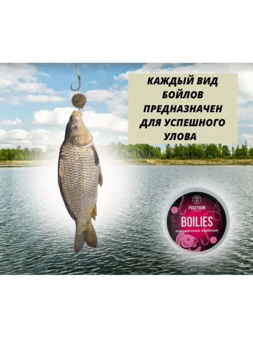 POSEYDON GROUP Бойлы насадочные варенные TRITON 20мм 150g, 150 г, фото 3