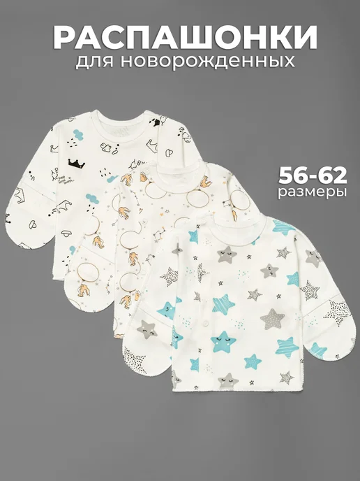 Красавелла Распашонка для новорожденных, голубой