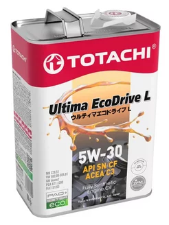 Ultima EcoDrive L 5w30, 4л TOTACHI 74564960 купить за 3 443 ₽ в интернет-магазине Wildberries