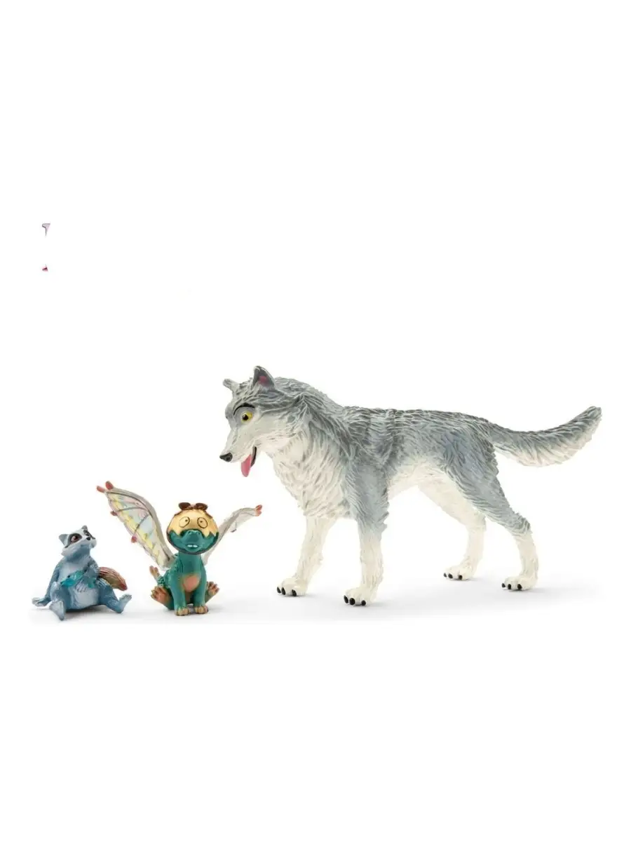 НаборВолк Лайкос, дракон Нугур и енот Пиу SCHLEICH 74588892 купить за 1 545  ₽ в интернет-магазине Wildberries