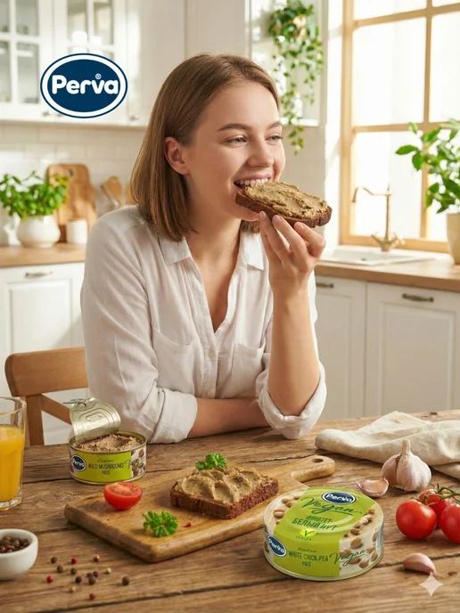 Perva Паштет с белым нутом 100 г Веган - 3 шт, 100 г, 3 шт, фото 4