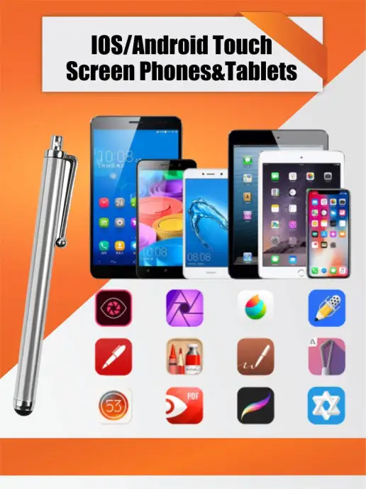 Mobicent Стилус для телефона, планшета, серебристый, 2 шт, 2 шт, фото 5