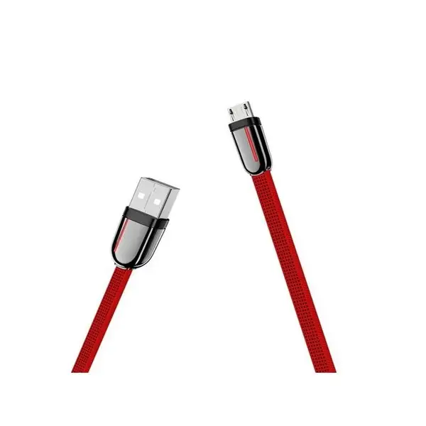 Кабель USB-MicroUSB, 2.4A, 1.2м, плоский, нейлон