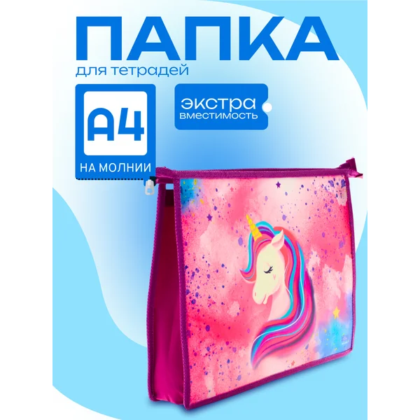 Папка школьная для тетрадей А4, пластиковая