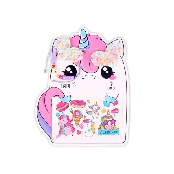 Набор с тату переводками/временные/для детей/Единорог