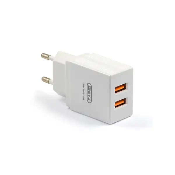 Сетевое зарядное устройство 2хUSB, кабель Lightning, 1 м