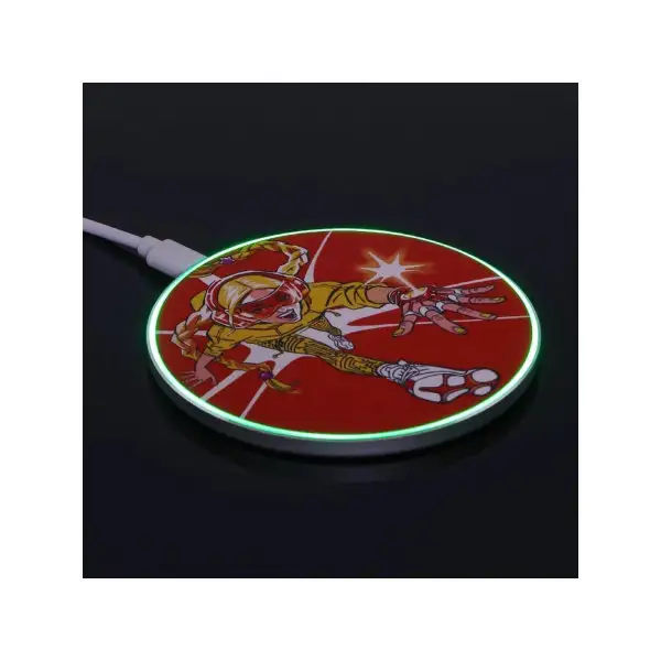 Беспроводное зарядное устройство Qi, 2 А, LED подсветка