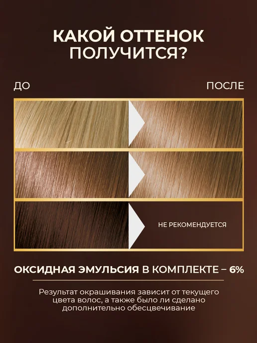 Only Bio Стойкая крем краска для волос Светло-русый 7.0, светлый, фото 3