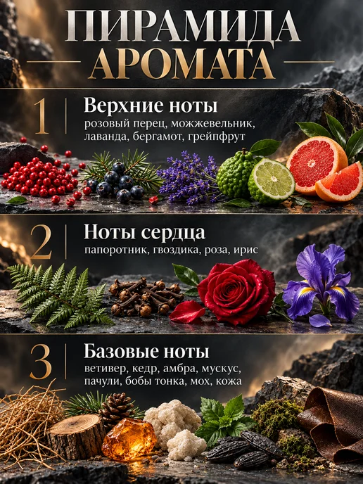 BORODATOS Парфюмированный дезодорант шариковый Перец и Ветивер, 50 мл, фото 3