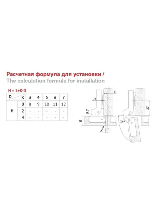 boyard Петля mini полунакладная с доводчиком, чашка 26 мм, 100 шт, фото 2