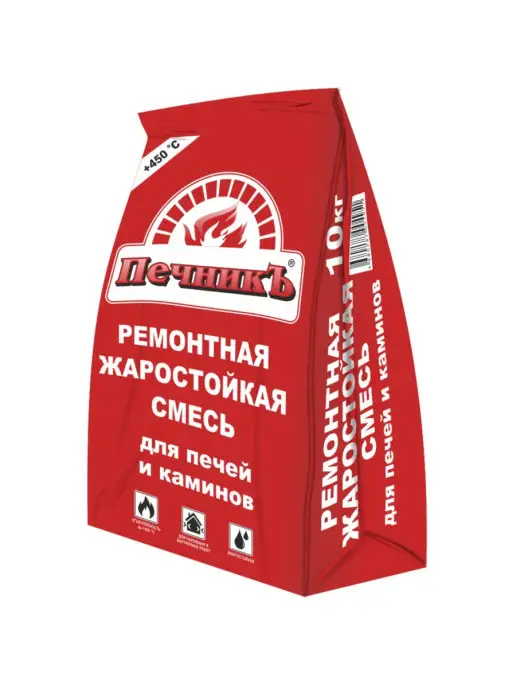 Печникъ Смесь ремонтная жаростойкая для печей и каминов, вариант, фото 2