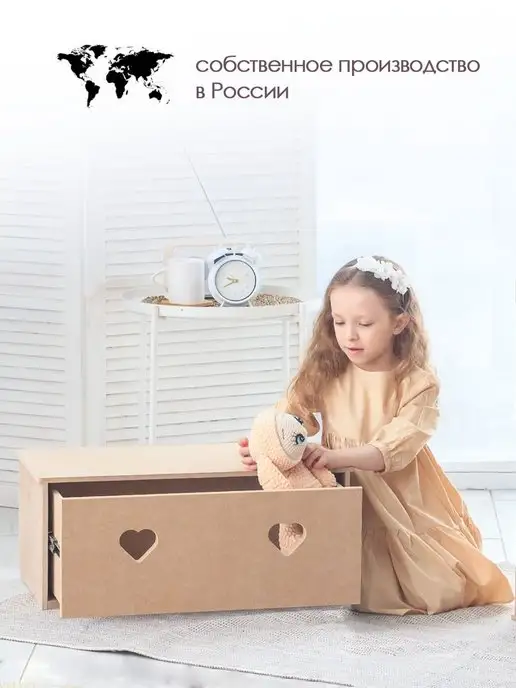 PeMa kids Комод для кукольного домика, бежевый, фото 4