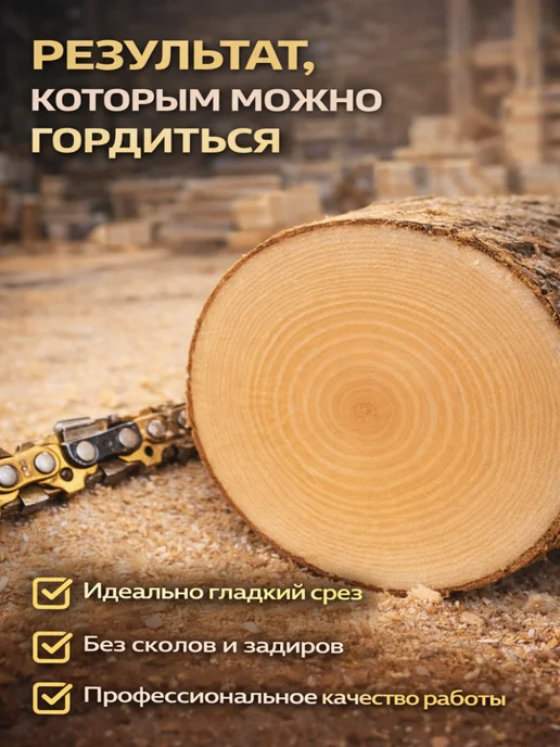 GaminGo Цепь для электропилы и бензопилы 57 звеньев 3 8", 1.3 мм, желтый, фото 6