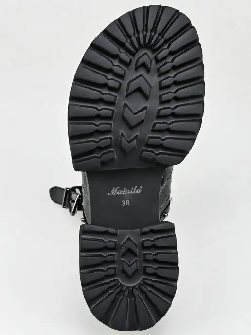 Mainila Shoes Босоножки женские летние на платформе натуральная кожа, черный, фото 5
