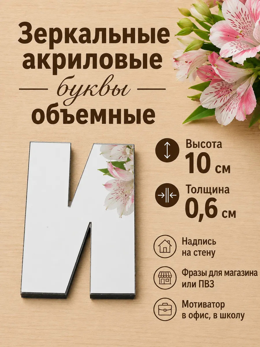 Буквы на стену "И" обьемные