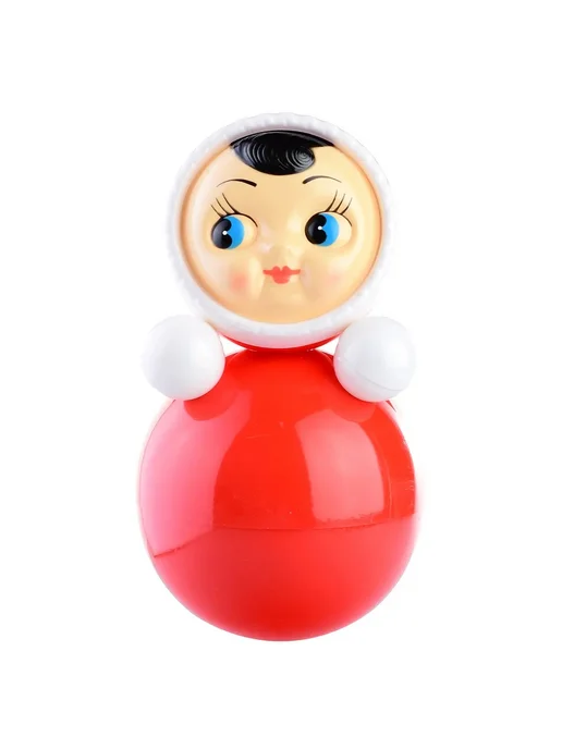 MANGO ART Неваляшка музыкальная игрушка для малышей Кукла, красный, фото 4