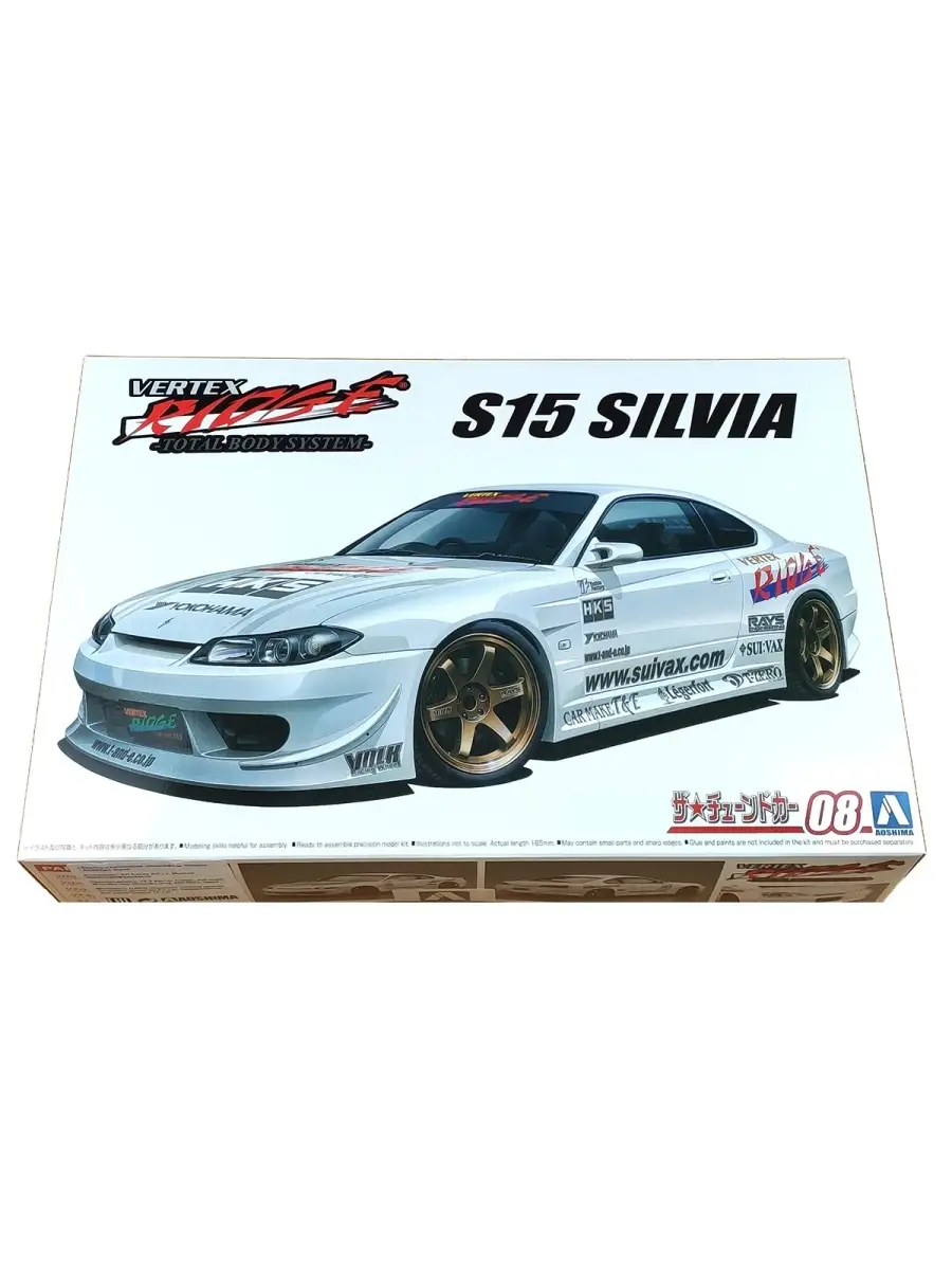 Сборная модель автомобиля Nissan SIlvia S15 1999 Vertex Aoshima 74884081  купить в интернет-магазине Wildberries