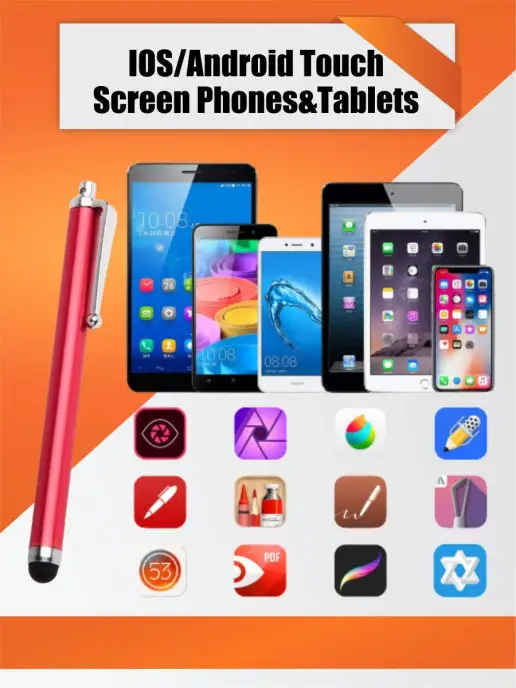 Mobicent Стилус для рисования, для телефона, планшета, красный, 5 шт, 5 шт, фото 5