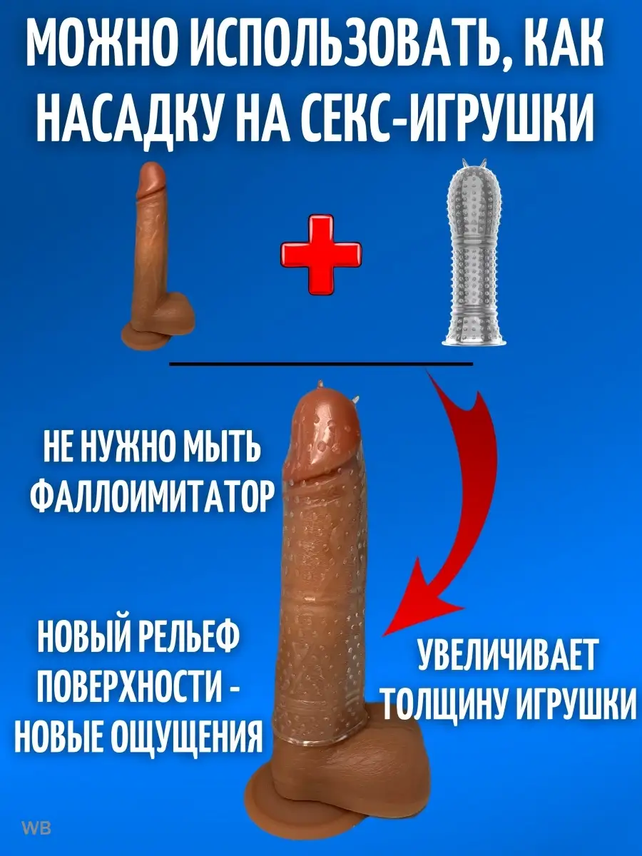 Насадка на член для увеличения диаметра Homme Wide