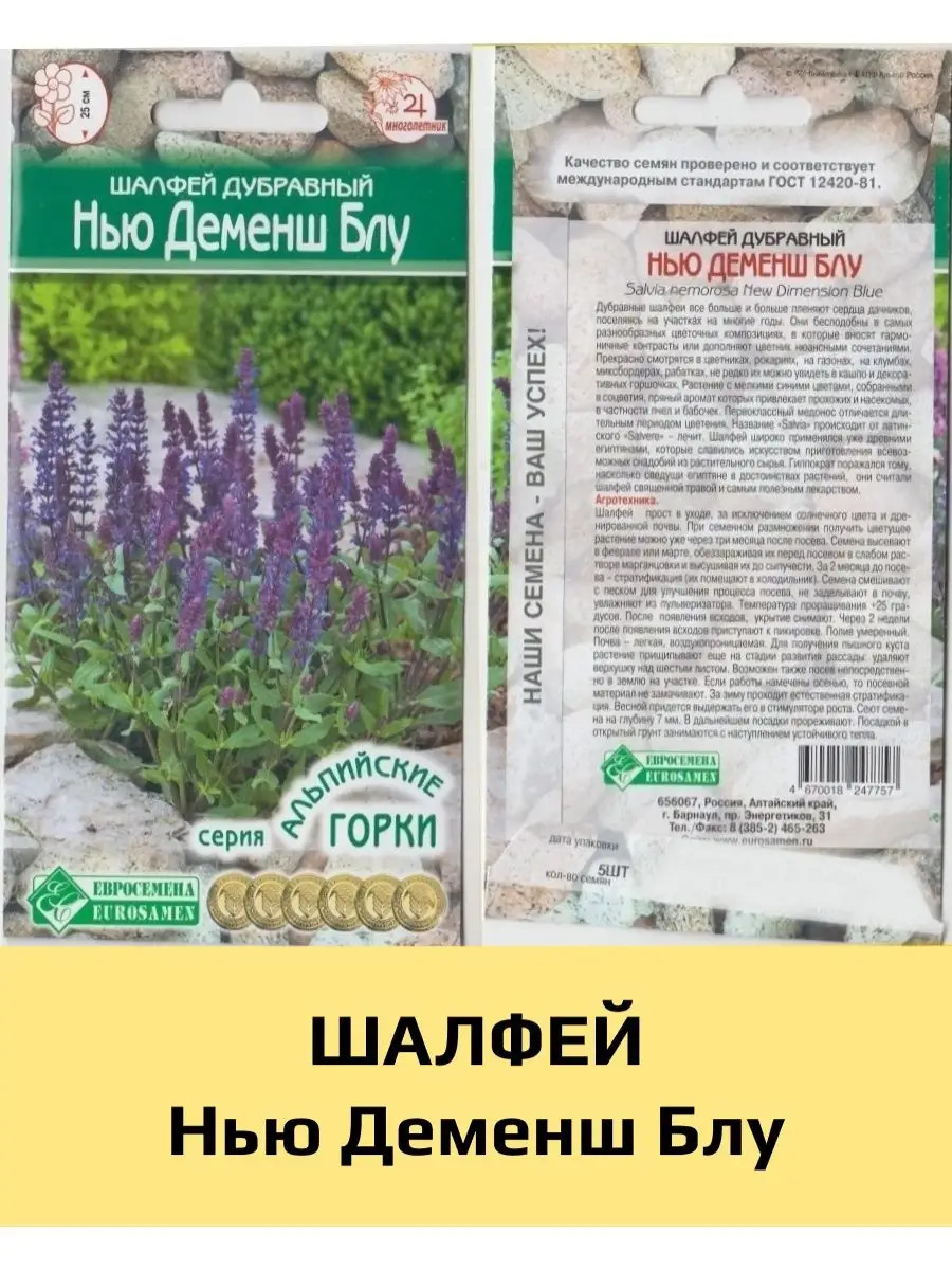 Шалфей Семенами Цена