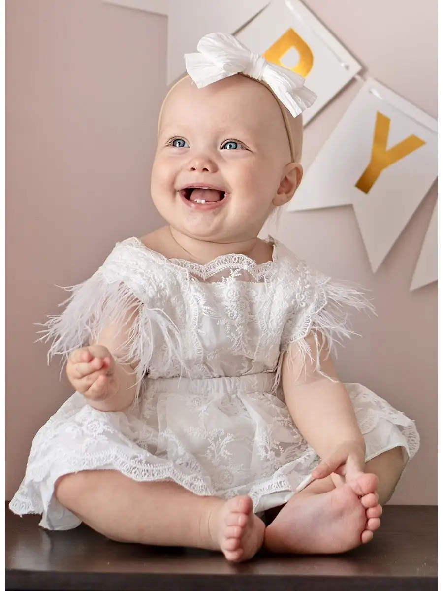 Нарядное платье-боди с перьями и открытой спиной для девочки Love is baby  75002780 купить за 1 225 ₽ в интернет-магазине Wildberries