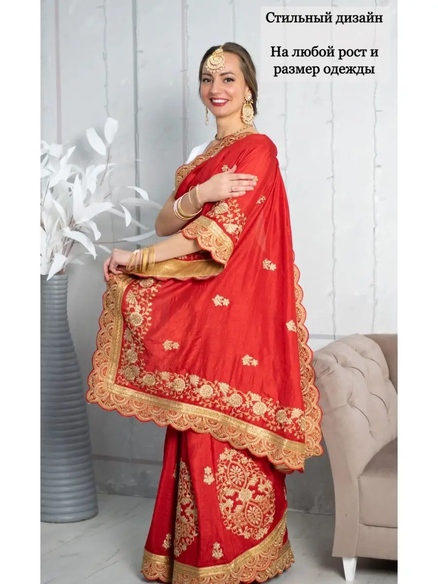 Женский индийский костюм — сари: Мода, стиль, тенденции в журнале Ярмарки Мастеров