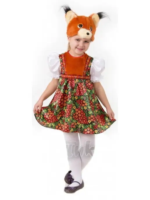 Белка «Озорная» карнавальный костюм для девочки