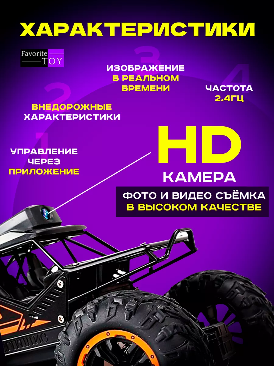 Внедорожник с камерой HD Машина Favorite Toy 75171790 купить за 2 186 ₽ в  интернет-магазине Wildberries