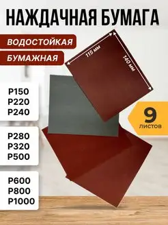 Наждачная бумага набор шкурка шлифовальная ABRAFORM 75173014 купить за 297 ₽ в интернет-магазине Wildberries