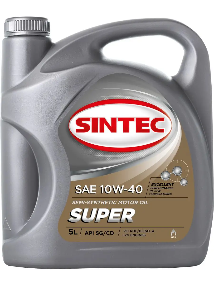 Масло моторное SUPER SAE 10W-40 API SG CD 5 л