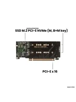 Адаптер для 4х SSD M.2 PCI-E NVMe в слот PCI-E x16 NFHK 75235944 купить за 2 437 ₽ в интернет-магазине Wildberries