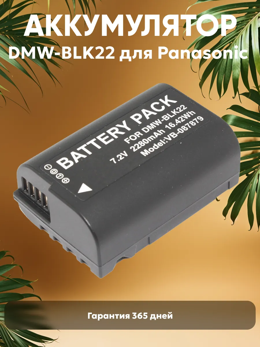 Аккумулятор DMW-BLK22 для камер Lumix DC-S5