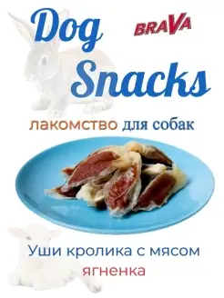 Лакомство для собак Уши кролика с мясом ягненка 450г Brava 75274801 купить за 1 319 ₽ в интернет-магазине Wildberries