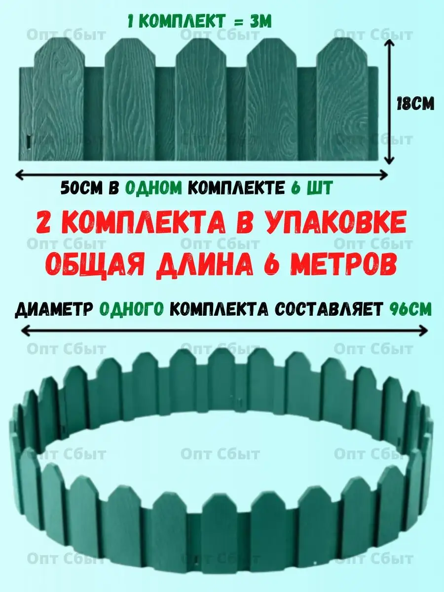 Садовое ограждение ограды и бордюры декор Мастер Сад 75311268 купить за 1  092 ₽ в интернет-магазине Wildberries