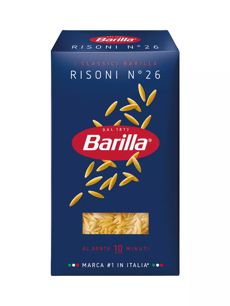 Макароны Ризони №26 из твёрдых сортов Италия, 4 шт Barilla 75326826 купить  за 389 ₽ в интернет-магазине Wildberries