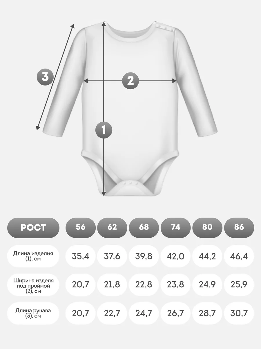 Боди с длинным рукавом для новорожденных и малышей Лапушка 75375854 купить  за 391 ₽ в интернет-магазине Wildberries