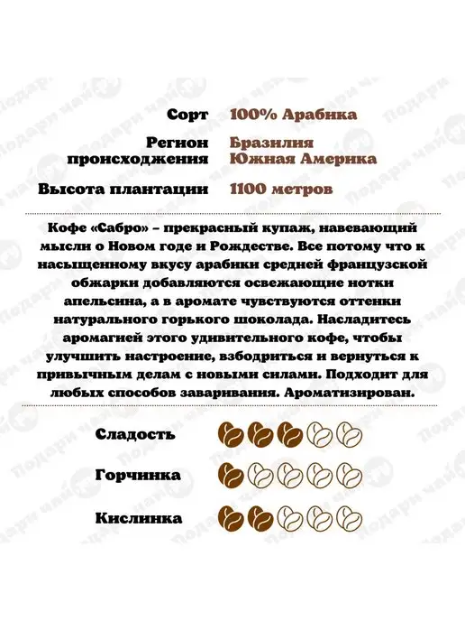 Подари чай Зерновой Кофе Сабро, вариант, фото 2