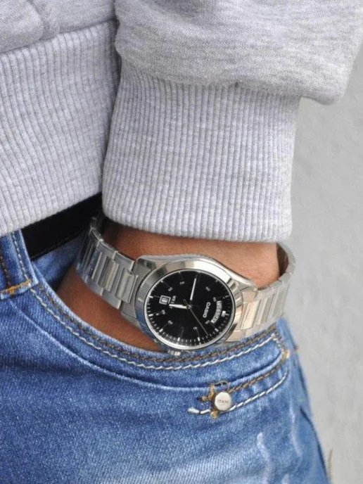Casio Часы Collection MTP-1370D-1A1, серый, фото 5