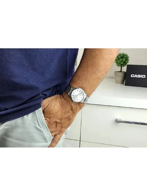 Casio Часы Collection MTP-V001D-7B, серый, фото 8