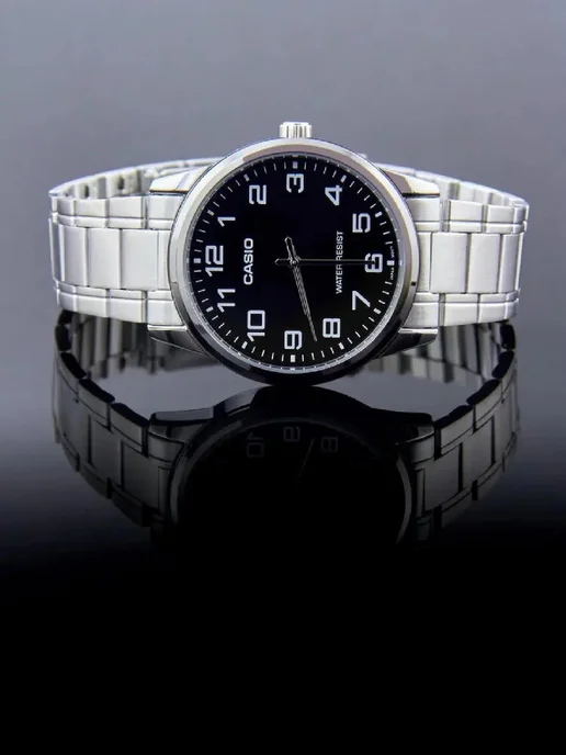 Casio Часы Collection MTP-V001D-1B, серый, фото 4