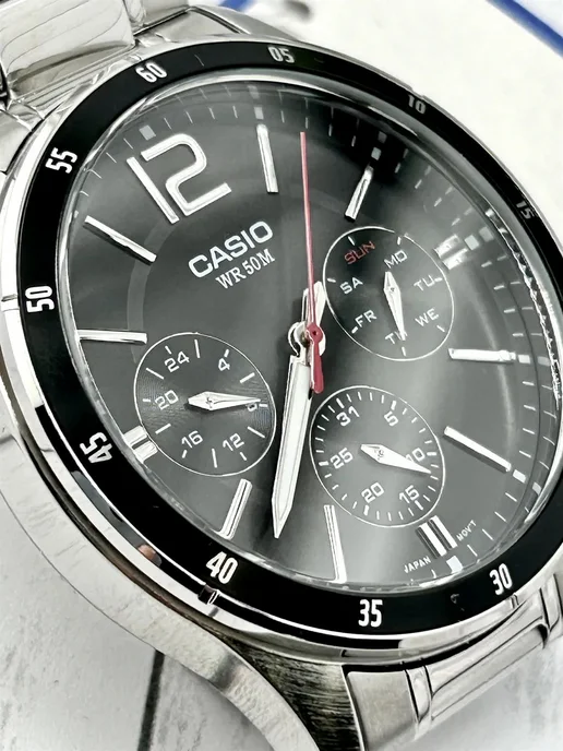 Casio Часы Collection MTP-1374D-1A, серый, фото 7