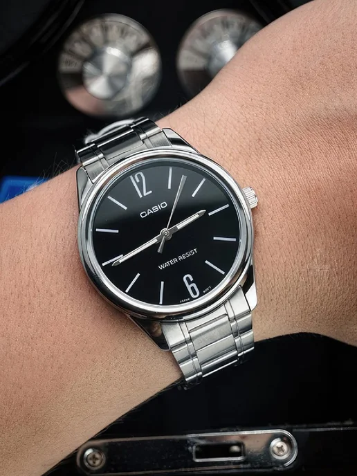 Casio Часы Collection MTP-V005D-1B, серый, фото 4
