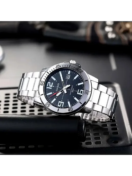 Casio Часы Collection MTP-VD01D-1B, серый, фото 8