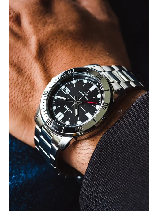 Casio Часы Collection MTP-VD01D-1E, серый, фото 4