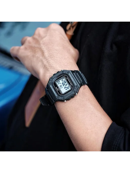 Casio Часы Collection W-218H-1A, черный, фото 4