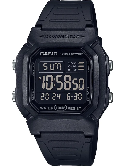 Casio Часы Collection W-800H-1B, черный, фото 2