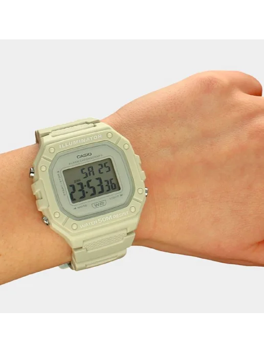 Casio Часы Collection W-218HC-8A, бежевый, фото 4
