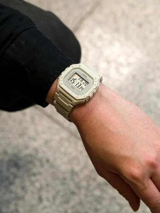 Casio Часы Collection W-218HC-8A, бежевый, фото 5