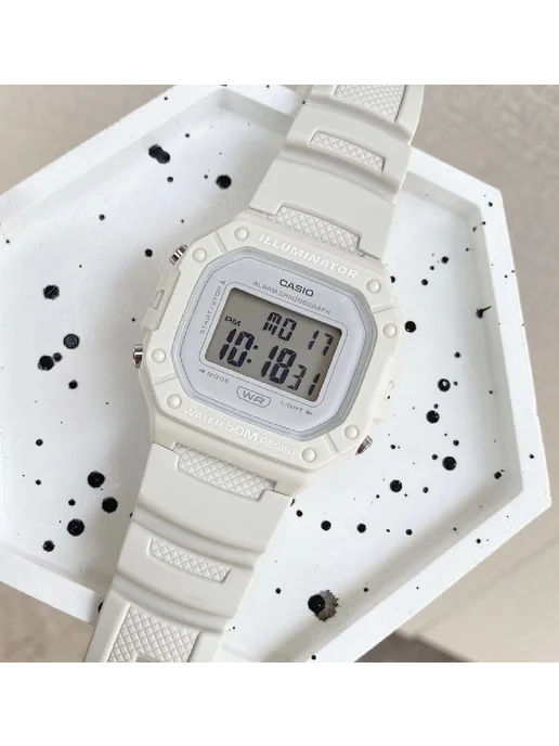 Casio Часы Collection W-218HC-8A, бежевый, фото 7